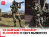 Operation Kaitsan, J&K: One terrorist eliminated in Bandipore encounter by security forces