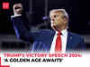 US Election 2024 | President-elect Trump's full victory speech: 'Will unleash golden age ...'