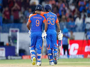 Suryakumar, Samson's swashbuckling partnership shatters India's T20I records