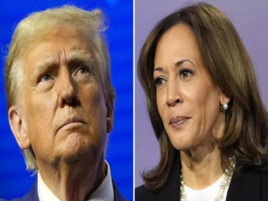 Donald Trump and Kamala Harris