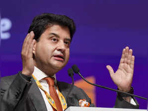 New Delhi: Communication Minister Jyotiraditya Scindia addresses during inaugura...