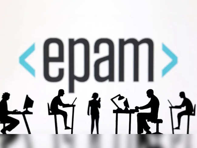 FILE PHOTO: Illustration shows EPAM logo