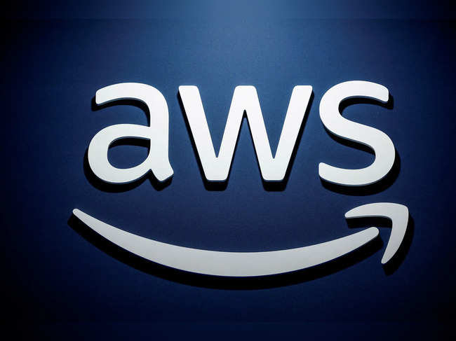 FILE PHOTO: A logo for Amazon Web Services (AWS)