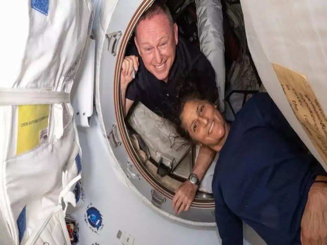 Nasa astronauts Sunita Williams and Butch Wilmore in space