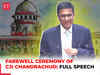 CJI DY Chandrachud's emotional speech on the farewell ceremony: '…yeh phool mere liye hain'