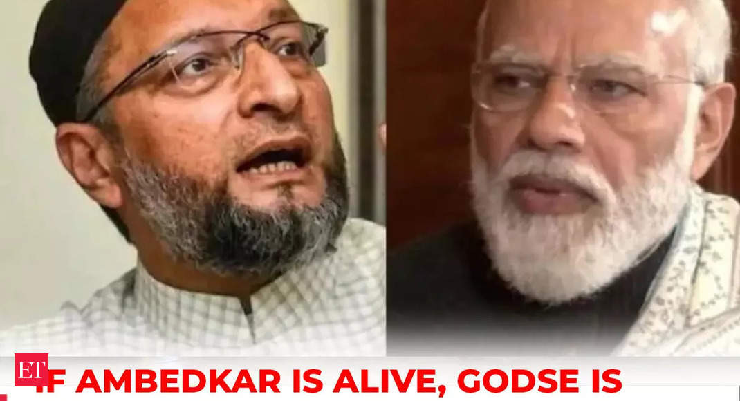 If Ambedkar’s legacy lives, then Godse’s ideology is dead: Owaisi targets PM Modi in Maharashtra – The Economic Times Video