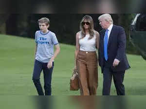 Away from the public eye? Melania may be spending more time in New York with her son Barron than in White House with Trump