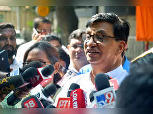 Mumbai, Oct 26 (ANI): Congress Leader Balasaheb Thorat speaks to the media durin...