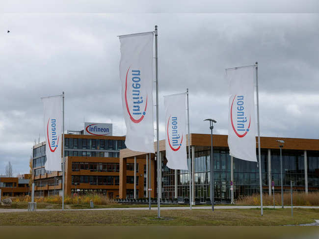 Infineon headquarter is pictured before annual results news conference in Munich