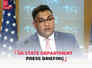 LIVE: US State Dept's Vedant Patel briefs media after Republicans' victory | Israel-Palestine war