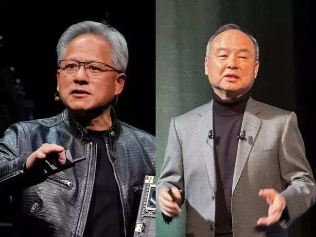 Jensen Huang Masayoshi Son