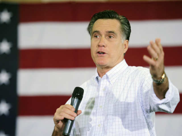 Republican presidential hopeful Mitt Romney