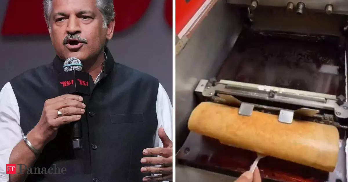 Anand Mahindra shares mind-blowing 'Dosa Printing Machine'. Netizens marvel at the next-level desi jugaad as video goes viral