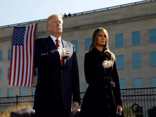 Melania Trump with Donald Trump