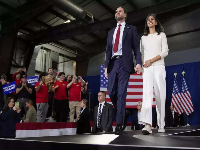 JD Vance with his wife Usha Vance