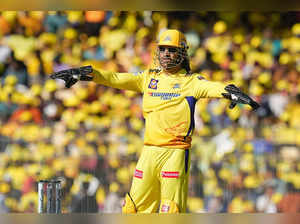 Chennai: Chennai Super Kings player MS Dhoni during the Indian Premier League T2...