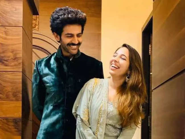 Kartik Aaryan and his sister Kritika Tiwari