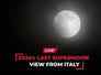 LIVE: View of the last supermoon of 2024 from Italy