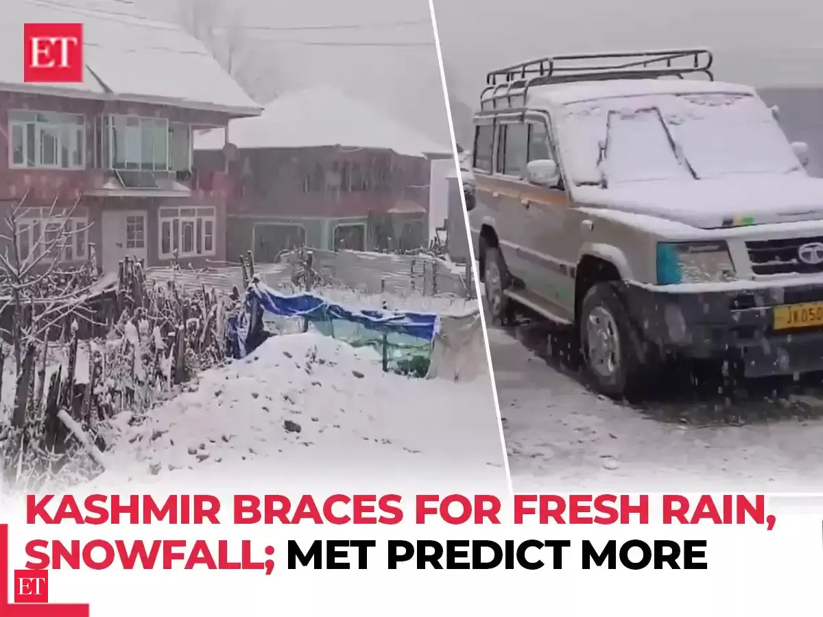 Kashmir upper areas get light snowfall; Met predict more rain and snow ...
