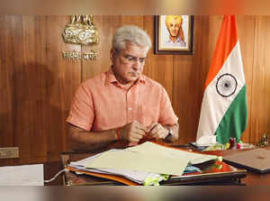 **EDS: SCREENSHOT VIA PTI VIDEOS** New Delhi: Delhi Minister Kailash Gahlot take...