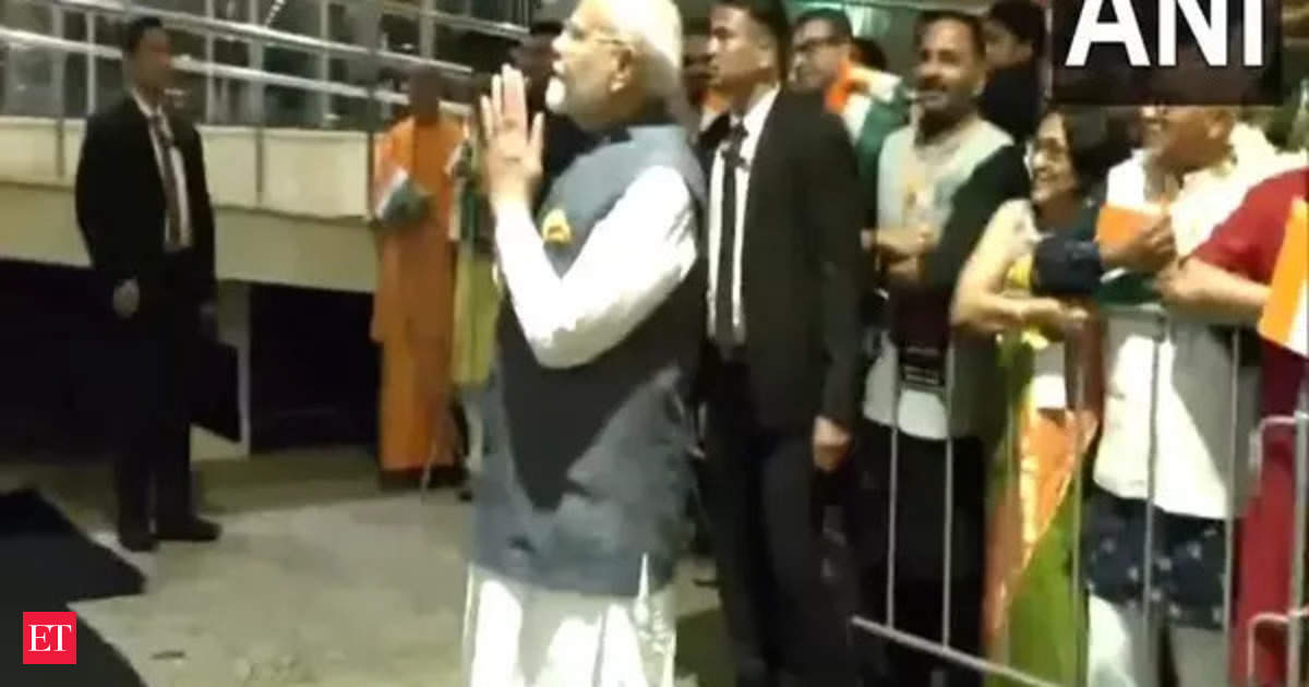 Prime Minister Modi receives warm welcome from Indian diaspora in Brazil