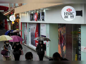 FILE PHOTO: HSBC branch in Hong Kong