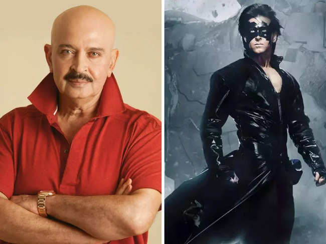 Rakesh Roshan and Hrithik Roshan as Krrish