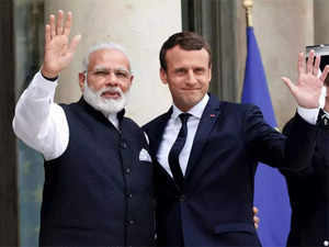 Modi Macron Meet.