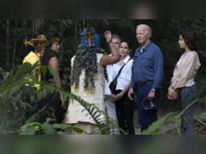 Where is he going? Wandering Joe Biden becomes butt of jokes on the Internet as he walks off into the Amazon rainfores