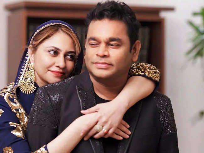 AR Rahman and his wife Saira Banu