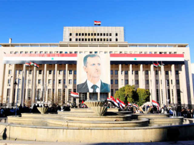 A pro-president rally in Syria