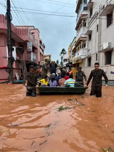 Cyclone Fengal: Indian Army launches flood relief operations in Puducherry