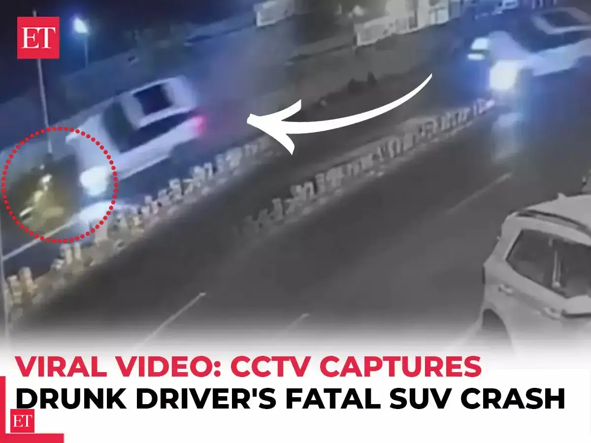 Caught on cam: Drunk driver in speeding SUV crashes into scooter in ...