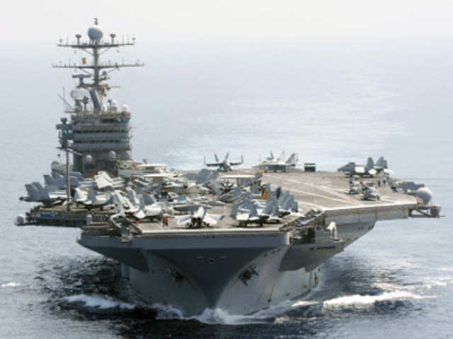 US Navy's aircraft carrier USS Abraham Lincoln