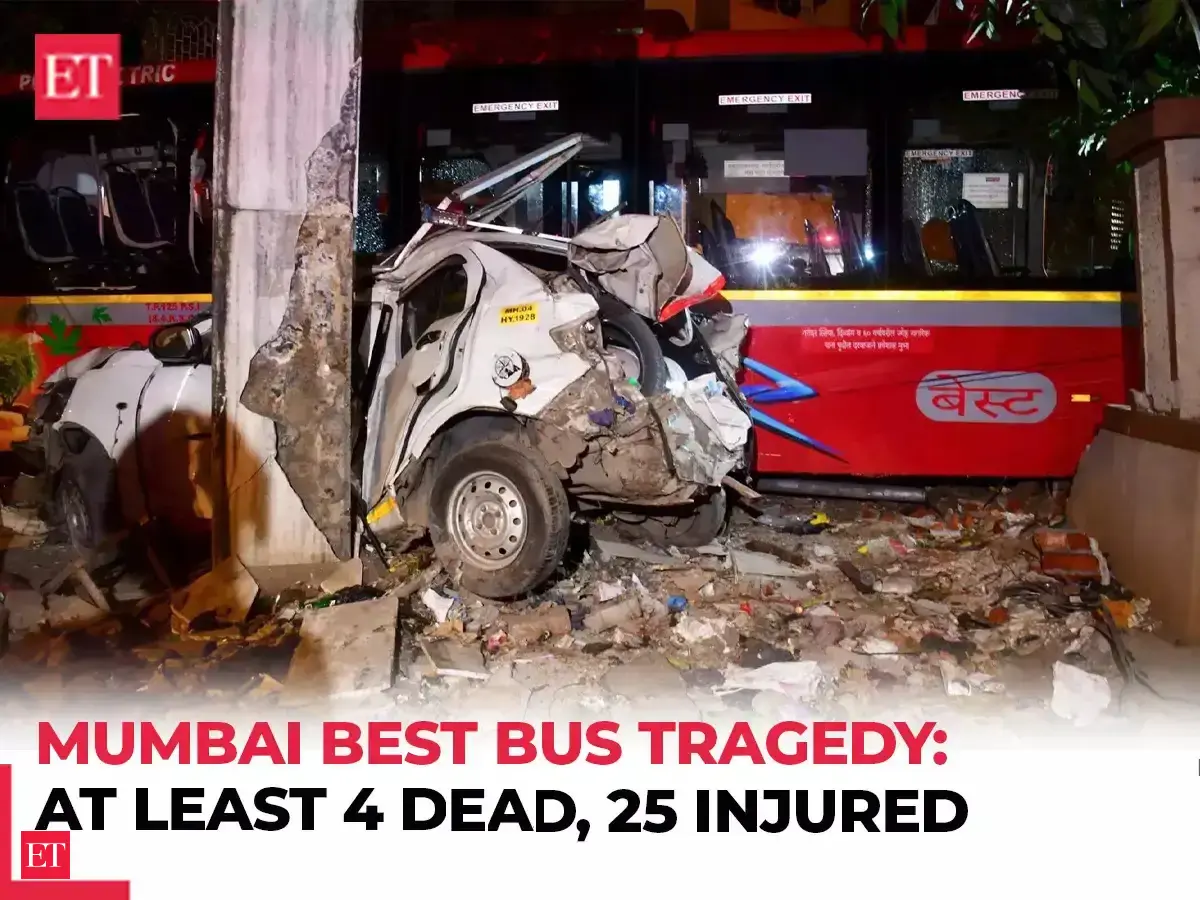 Mumbai BEST bus crash: At least 4 dead, 25 critically injured as bus ...