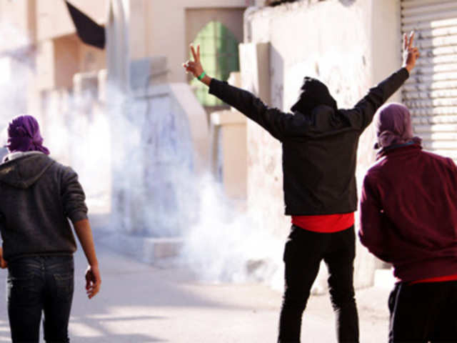 Anti government protests in Bahrain