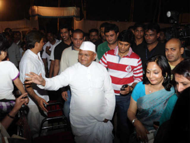 Anna Hazare in Ralegan Siddhi