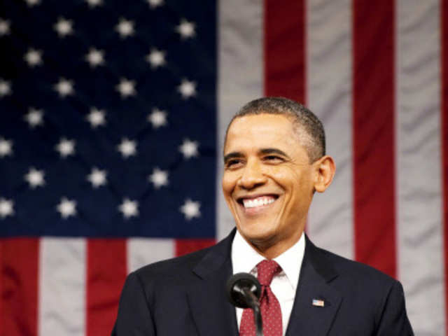 Obama during his State of the Union address