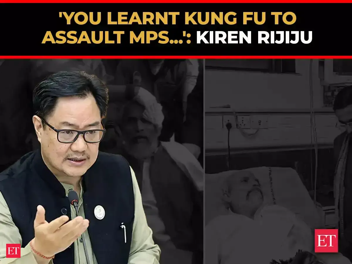 'You learnt Kung Fu to assault MPs...', BJP's Kiren Rijiju blasts Rahul ...