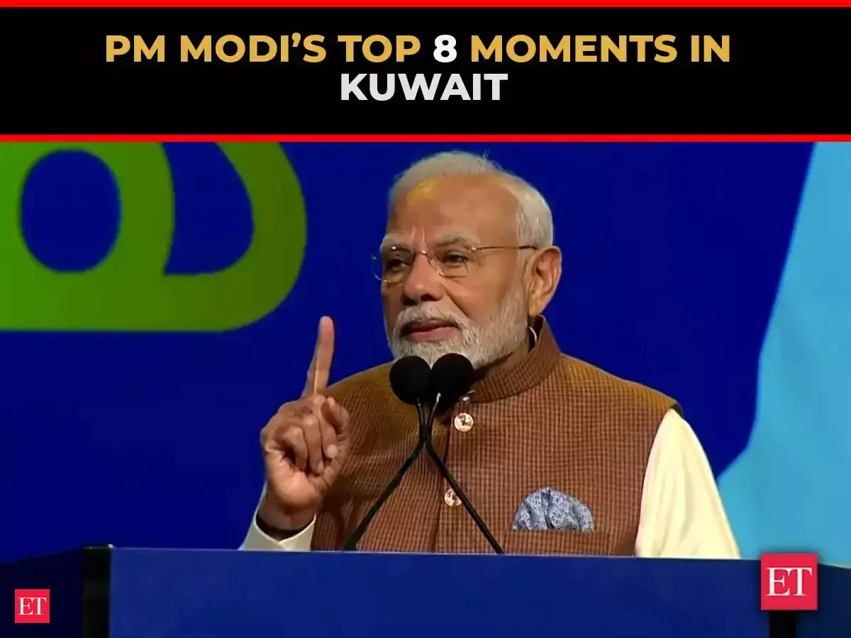 PM Modi’s top 8 moments of his speech in Kuwait from Mahakumbh, Dilip ...