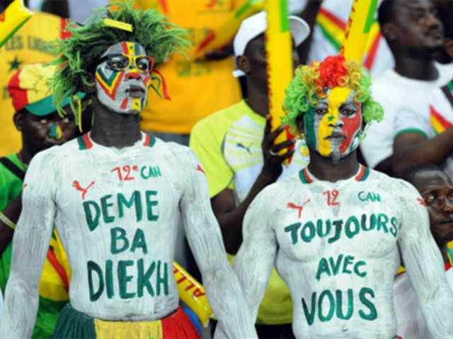 Senegalese football team supporters