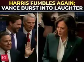Kamala Harris: On cam: JD Vance bursts into laughter as Kamala ...