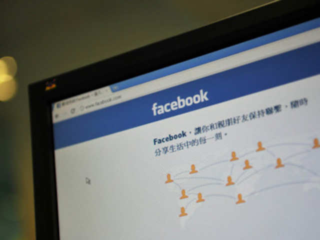 The webpage for the Chinese version of Facebook 