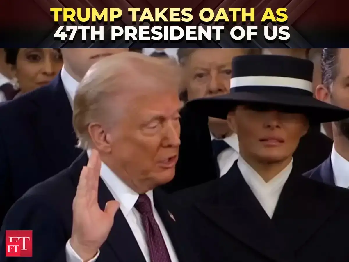 Donald J Trump takes oath as 47th President of the United States - The ...