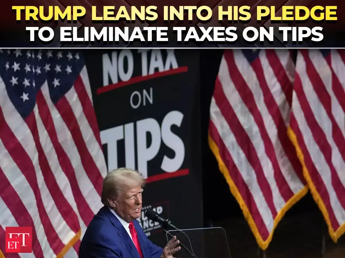 'No Tax on Tips': Trump leans into his pledge to eliminate taxes on ...