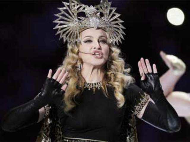Madonna performs at Super Bowl XLVI