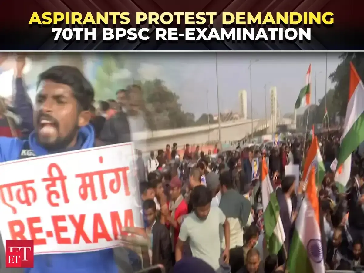 Patna, Bihar: Aspirants hold protest demanding cancellation and re ...