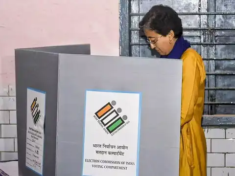 Atishi exercises her franchise