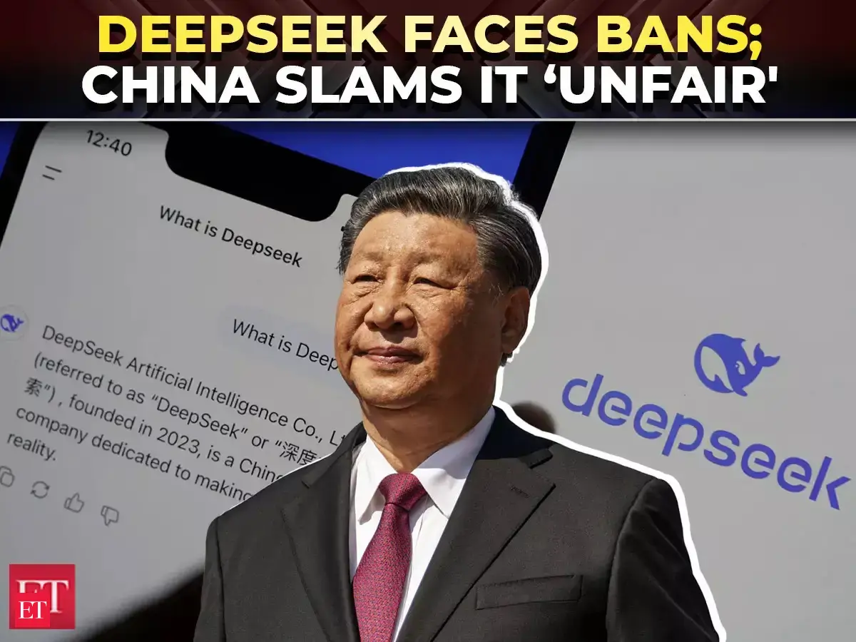 DeepSeek faces crackdown in several nations; Beijing slams ‘unfair ...