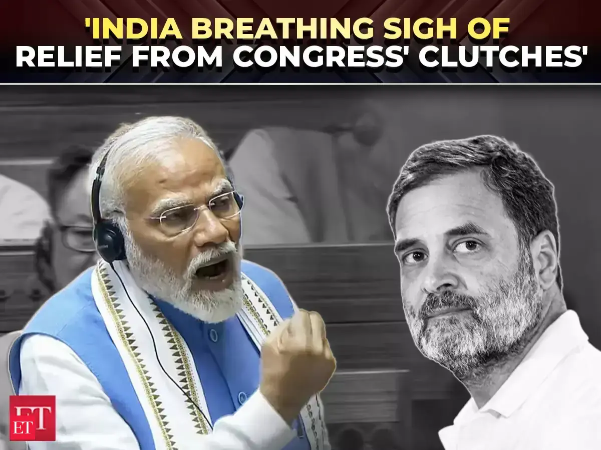From 'Emergency' to 'license raj': PM Modi blasts Congress in Rajya ...